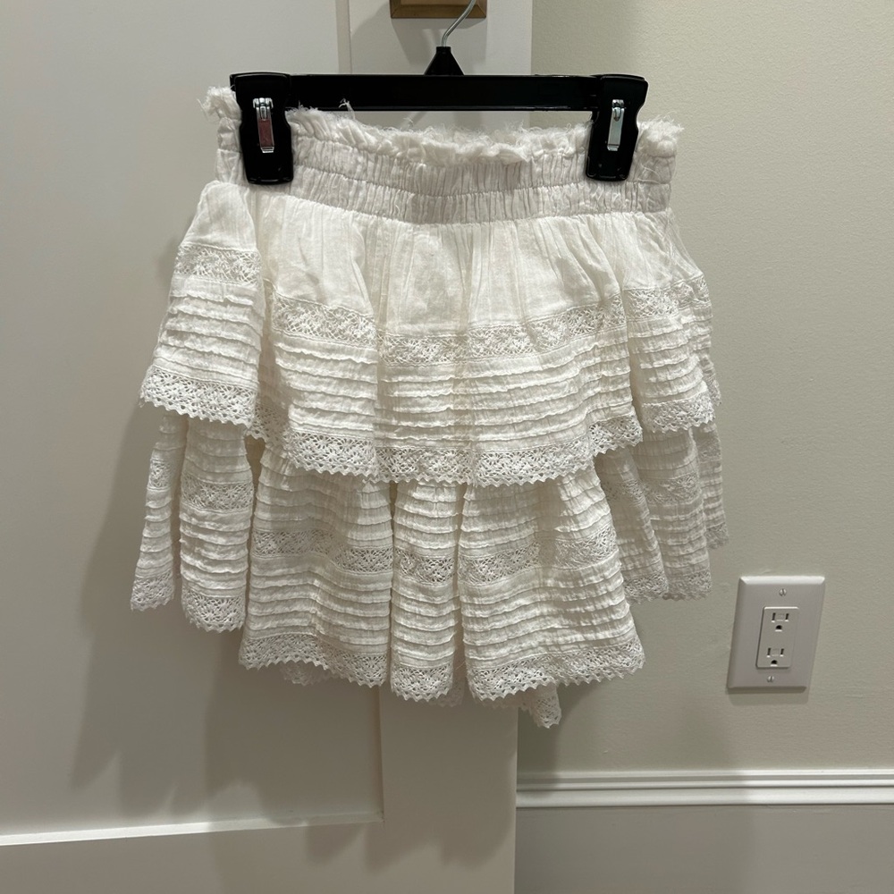 Aerie - white ruffle mini skirt